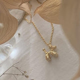 Balloon Dog Necklace in Gold