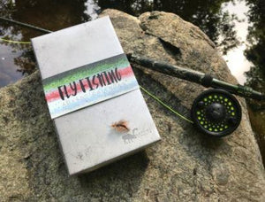 fly fishing gift set includes a waterproof fly box and 24 hand made, hand tied flies