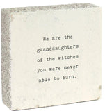 We are the Granddaughters Wall Decor Block
