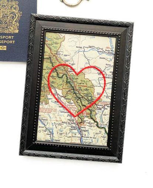 Embroidered Heart: Banff & Lake Louise - Wall Decor