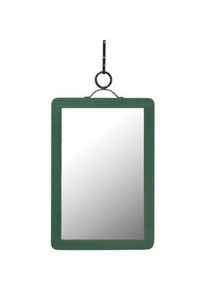 Green Wooden Mirror