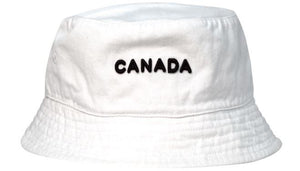 White "Canada" Bucket Hat