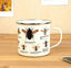 Bees Enamel Mug