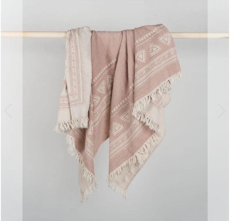Devon Shell Pink Turkish Towel/Scarf