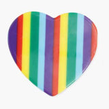 Rainbow Brights Heart - Hair Clip
