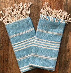 Sultan Turquoise Hand Towel