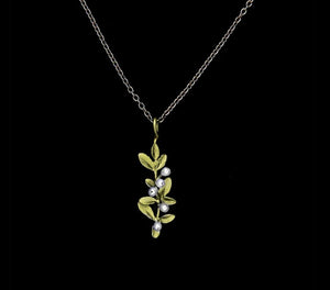 Flowering Thyme Dainty Pendant Necklace
