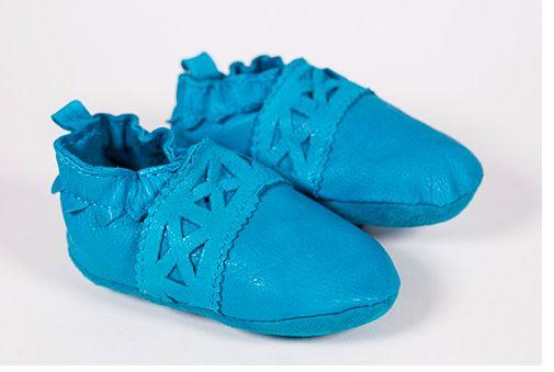 Baby Paws Turquoise Moccasin