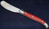 Laguiole Cheese Spreader - Red