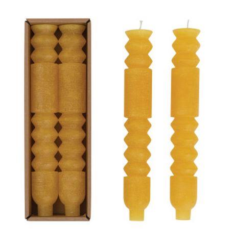 Honey Color Taper Candle