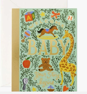 new baby card by rifle paper co