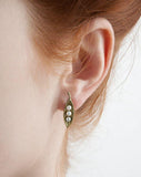 petite peapod earrings, peapod jewelry