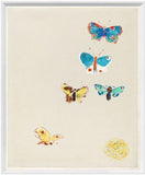 Papillon et Fleurs I - Framed Print