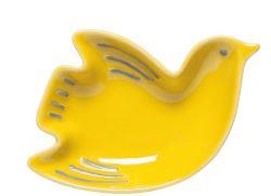 Yellow Bird-Shaped Pinch Bowl