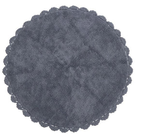 Tufted Grey 3 Foot Round Rug