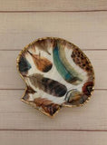 Feathers Clam Shell Trinket Dish 