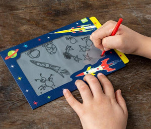 space age magic slate, kids toy, kids doodle toy