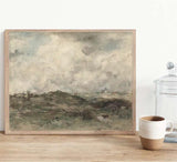 vintage landscape wall decor on canvas, made in canada home decor