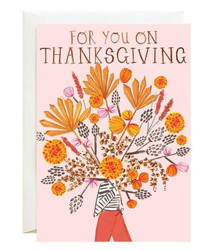for you on thanksgiving, greeting card, thanksgiving card