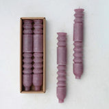 tapered candle sticks burgundy