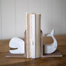 Rustic Whale Bookends