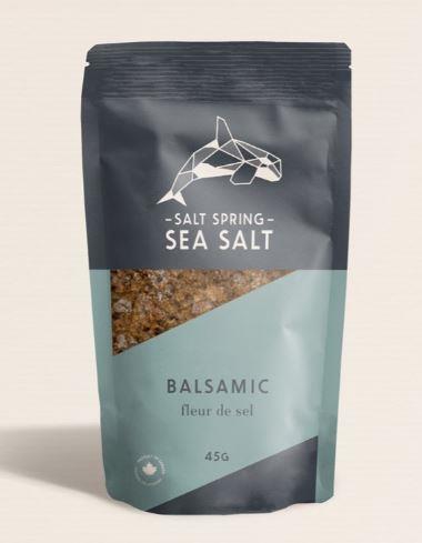 balsalmic sea salt fleur de sel, harvested and made in canad