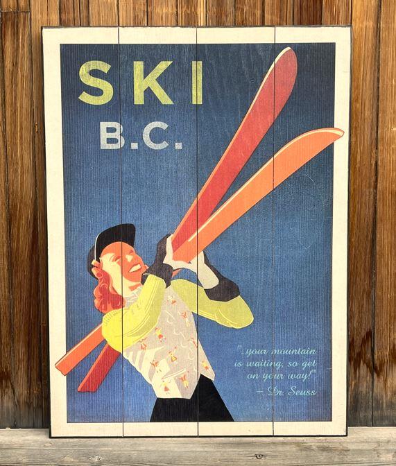 Ski B.C. Sign
