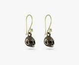 bronze skull earrings. lost apostle skull earrings. 