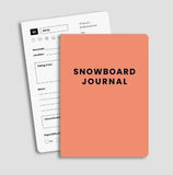snowboard journal. snowboard logbook. 