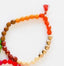 Orange Colorblock Bead Bracelet