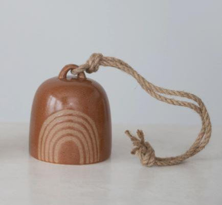 Earth Tone Rainbow Hanging Bell, Add this Earth Tone Rainbow Hanging Bell to your home, place along side hanging plants to complete any room in your home.
