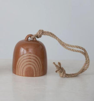 Earth Tone Rainbow Hanging Bell, Add this Earth Tone Rainbow Hanging Bell to your home, place along side hanging plants to complete any room in your home.