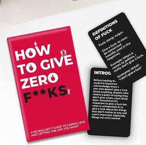 Do you know someone who needs to give less f**ks? This no bullsh*t card pack features affirmations and advice on how to care less and get more of the life you actually want.