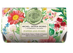 Poppies and Posies Large Bath Soap Bar