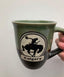 Calgary Green Bucking Cowboy Mug