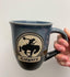 Calgary Blue Bucking Cowboy Mug