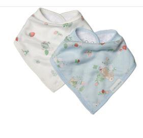 Bamboo Bib Set of 2 - Some Bunny Loves You 