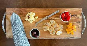 branch handle charcuterie board, handmade in canada